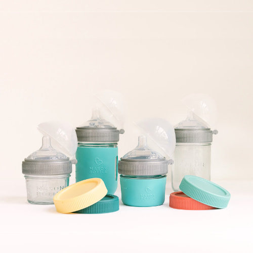 Healthy Baby Starter Gift Set – Mason Bottle