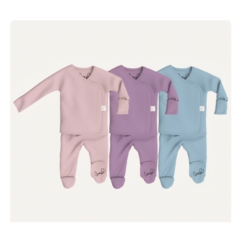 Girl Power ☮ - Peony, Fig & Ripple Footies – Bonsie Skin to Skin Babywear