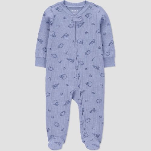 Carter's Just One You® Baby Boys' Sports Printed Sleep N' Play -Blue