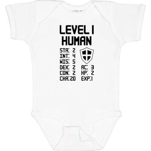 inktastic Level 1 Human Baby Bodysuit