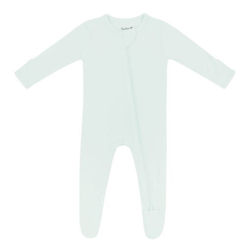 Zippered Footie in Dew