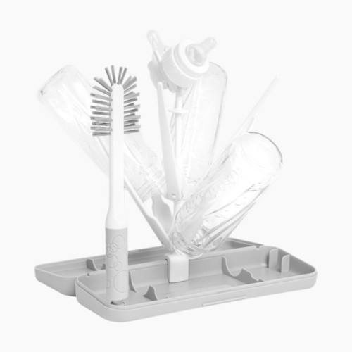 Ubbi On-The-Go Drying Rack and Brush - Gray