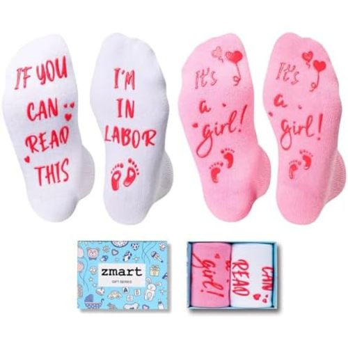 Zmart Pregnancy Gifts for Pregnant Women - New Mom Socks, Maternity Socks for Expecting Mom