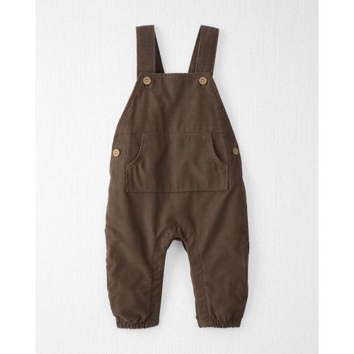 Fall Brown Baby Organic Cotton Corduroy Overalls in Brown