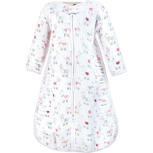 Hudson Baby Unisex Baby Long Sleeve Muslin Sleeping Bag, Wearable Blanket, Sleep Sack