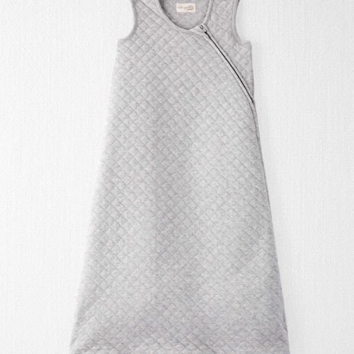 Heather Grey Baby Doubleknit Zip Wearable Blanket Made with Organic Cotton | Carter’s Oshkosh Canada