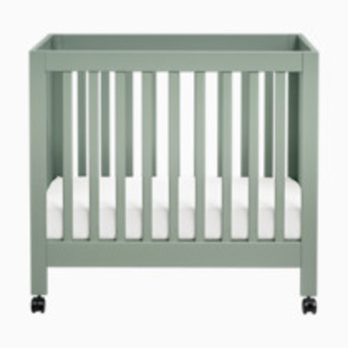 babyletto Origami Mini Crib - Light Sage