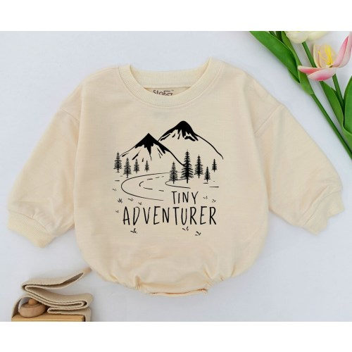 Tiny Adventurer Baby Romper, Adventure Baby Outfit, Forest Clothes, Travel Baby Gift, Adventure Bodysuit, Woodland Camping Hiking Explore