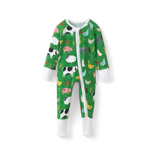 Little Sleepies Pajamas for Baby Boys & Girls, Viscose from Bamboo Baby Pajamas, Sleepers, 2-Way Zipper PJs