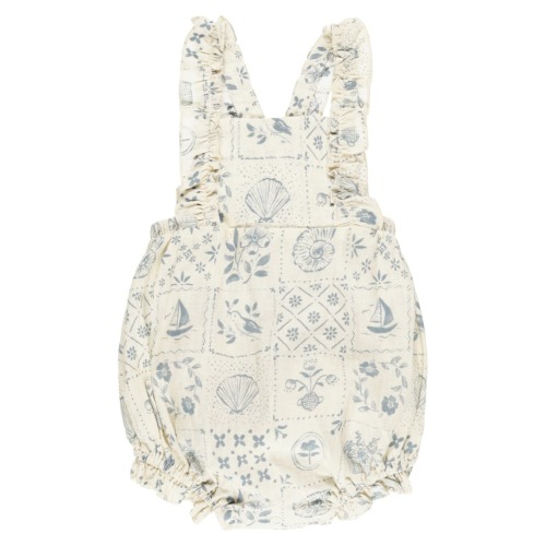 Chiara Tile Bubble Romper, 6-12M