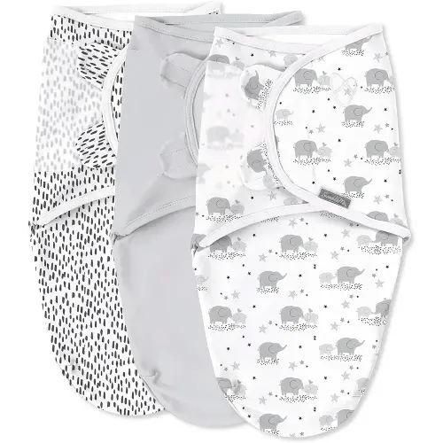 SwaddleMe Original Swaddle - Size Small/Medium, 0-3 Months, 3-Pack (Mama & Me) Easy to Use Newborn Swaddle Wrap Keeps Baby Cozy and Secure and Helps Prevent Startle Reflex