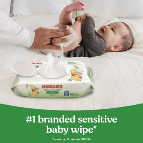 Huggies Natural Care Sensitive Unscented Baby Wipes (Select Count)