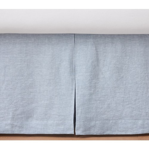 European Linen Crib Skirt | Pottery Barn Kids
