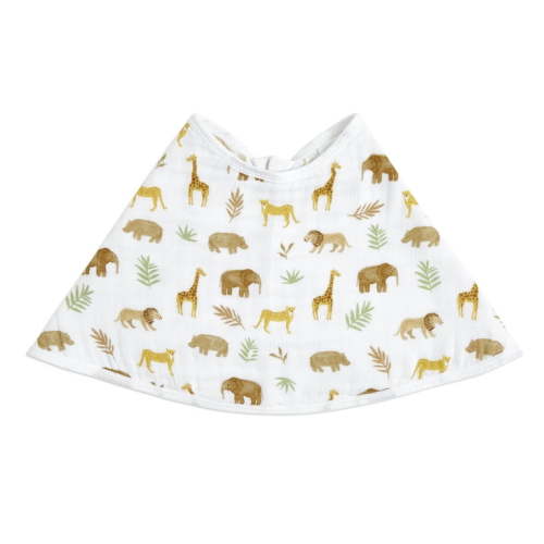 aden + anais™ essentials Cotton Muslin Burpy Bib, Tan Tanzania, Unisex