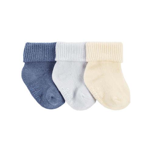 Baby 3-Pack Ribbed Booties - Carter's | Carter's