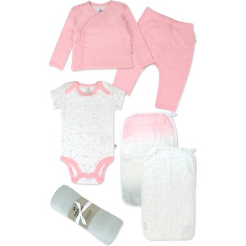 6-Piece Take Me Home Organic Cotton Gift Set, 0-3M