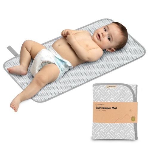 KeaBabies Portable Diaper Changing Pad, Waterproof Foldable Baby Changing Mat, Travel Diaper Change Mat