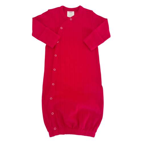 Red / Organic Pointelle Gown