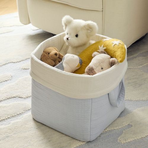 Foldover Quilted Storage Bin