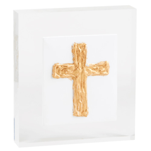 Small Cross Acrylic Cross Plaque | Mud Pie