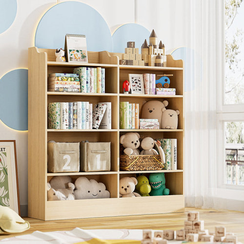 Harriet Bee Hartleigh 47" W 5-Tier Kids Bookshelf 10 Cubbies Toy Storage Bookcase & Reviews | Wayfair