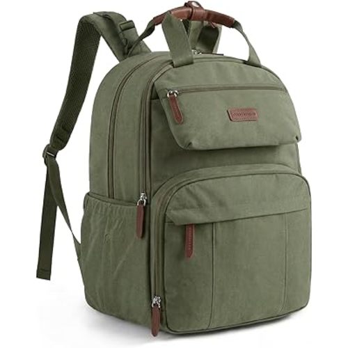 mommore Diaper Bag Backpack, Multi-pocket Large Diaper Bag Travel Essentials for Mom Dad, Quick Access Baby Bag with Insulated Pockets, Changing Pad, Stroller Straps