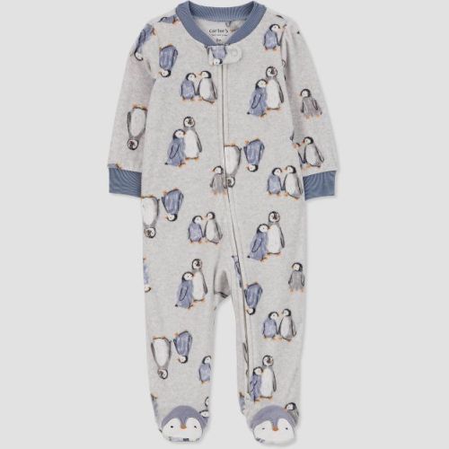Carter's Just One You®️ Sleep N' Play - Gray Penguins 6m
