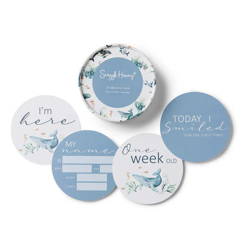 Ocean Indigo Reversible Milestone Cards