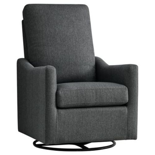 Delta Children Adley Nursery Glider Swivel Chair - French Gray
