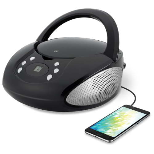 GPX, CD Boombox with AM/FM Radio, BC112B, Programmable Tracks