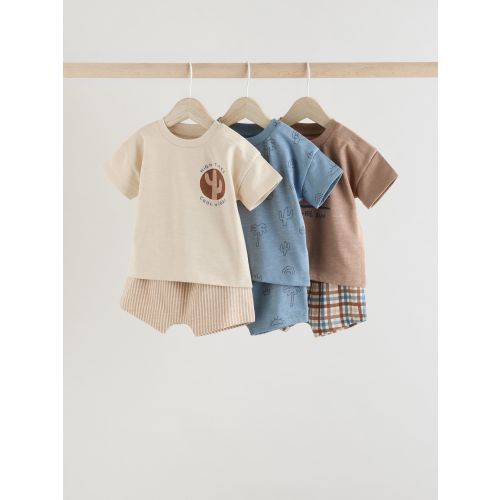 Mineral Print Baby Tops and Shorts Set 6 Piece