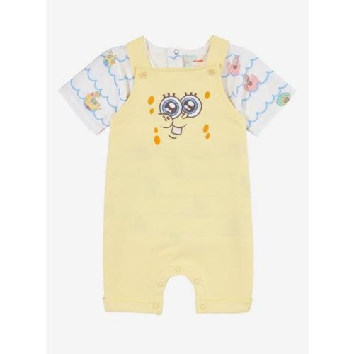 SpongeBob SquarePants Chibi SpongeBob Infant Overall Set - BoxLunch Exclusive