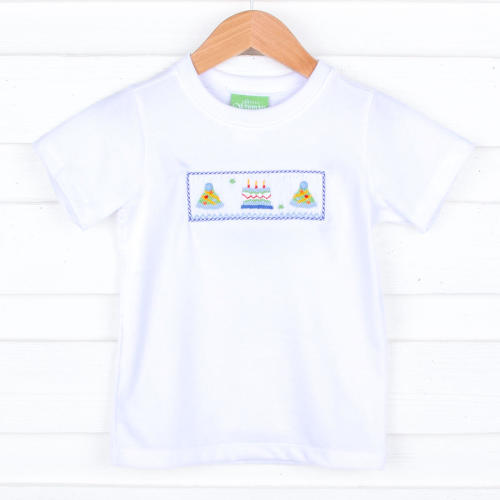 Birthday Smocked Short Sleeve Shirt