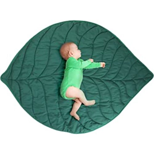 VARIPOWDER Baby Play Mat,56.3x42.1inch Cotton Crawling Cushion, Kids Room Rug Floor Gym,Soft Washable Non-Slip Room Decor Floor Rug, Activity Floor Carpet,Photo Studio Prop(Dark Green)