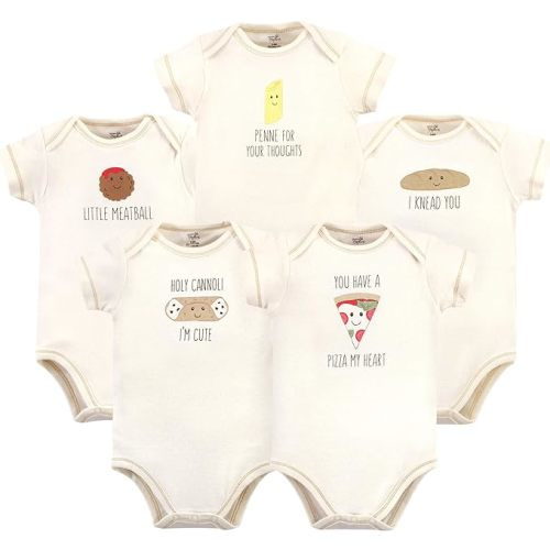 Touched by Nature Unisex Baby Organic Cotton Bodysuits - 3-6 Months