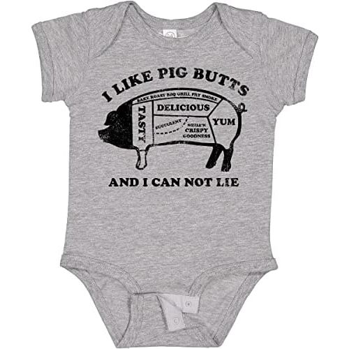 inktastic I Like Pig Butts Baby Bodysuit