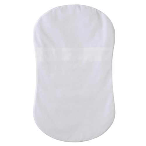 HALO - Bassinest Fitted Sheet | 100% Organic Cotton -White - white ,
