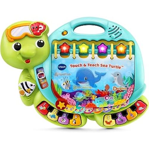 VTech Touch and Teach Sea Turtle Interactive Learning Book, Green
