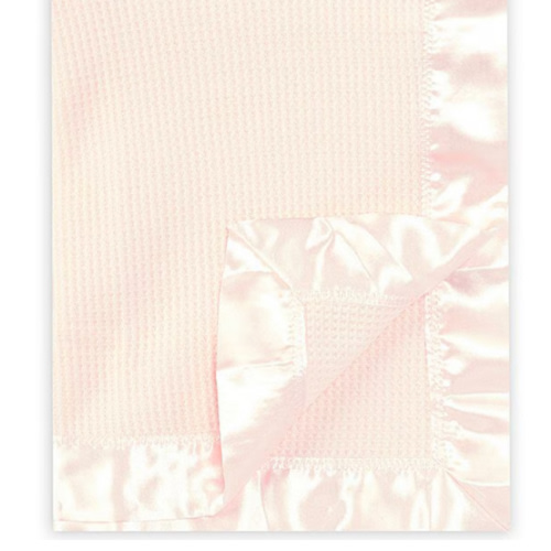 Starting Out Baby Satin-Trim Blanket - PINK