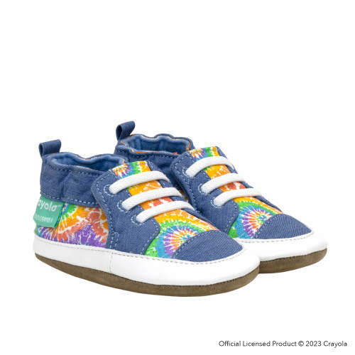 Crayola® Rainbow Tie Dye Soft Soles in Blue