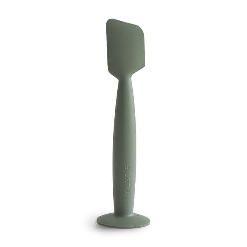 mushie Diaper Cream Applicator Soft Silicone with Suction Base (Dried Thyme)