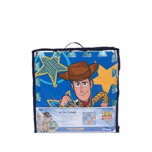 Disney Pixar Toy Story EVA Foam Mat, The Crew Interlocking EVA Foam Flooring Tiles, Blue, 36 x 36 Inches