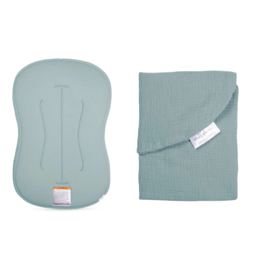 Lounger Curve + Muslin Cover Set | Slate