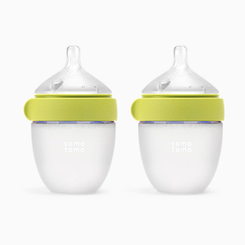 Silicone Baby Bottle 2.0 - Green, 5 Oz