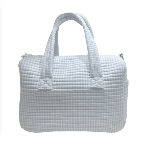 Quilted Stroller Bag, Pimlico Blue Stripe