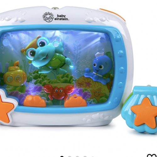Baby Einstein Sea Dreams Soother Musical Crib Toy and Sound Machine, Newborn and up