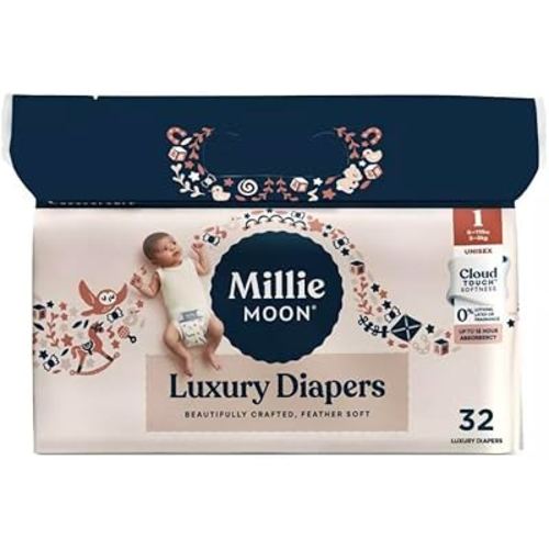 Millie Moon Luxury Disposable Diapers - Size 1 - 32 Count