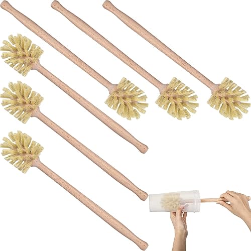 Natural Wood Dish Brush for Cleaning Bottles