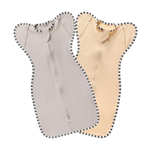 Baby Swaddle Blanket for Newborns and Infants,2-Piece Set Infant Pajamas,Bidirectional Zipper,Easy to Put On and Take Off