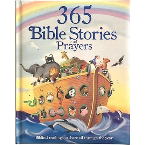365 Bible Stories and Prayers Padded Treasury - Gift for Easter, Christmas, Communions, Baptism, Birthdays (Little Sunbeams)